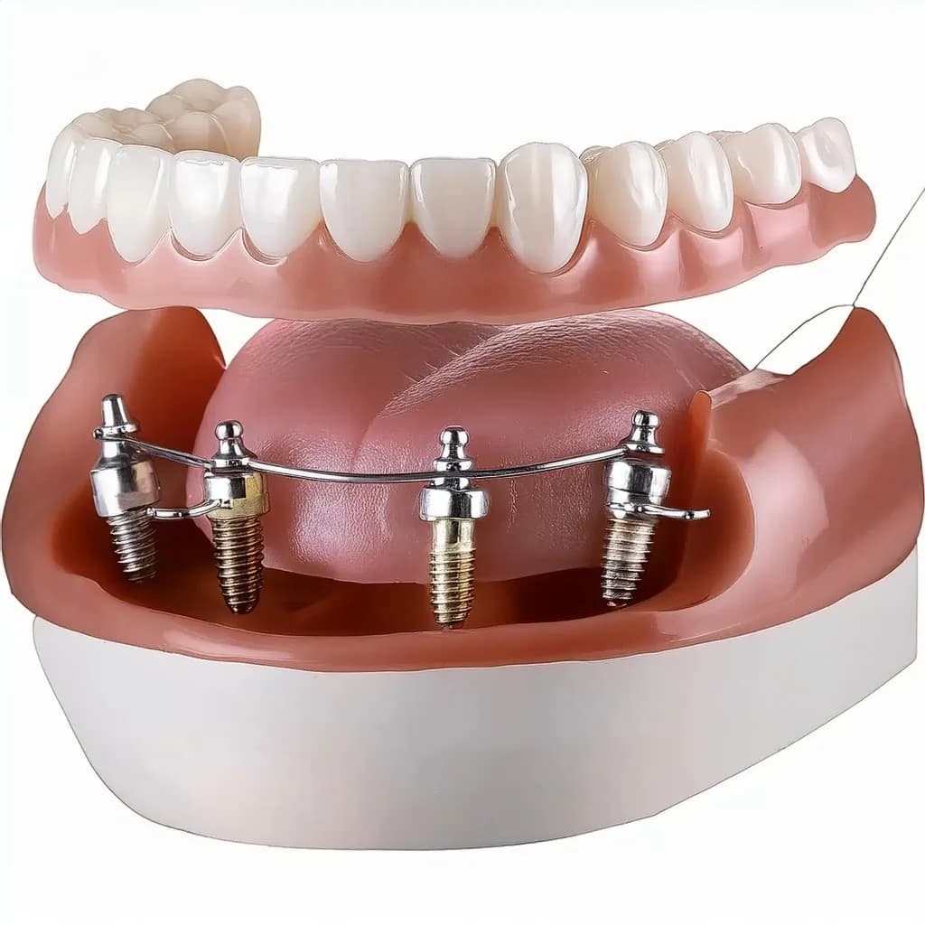 All-on-4 dental implant full-arch illustration